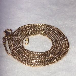 14K Solid Gold Heavy Foxtail Necklace Chain